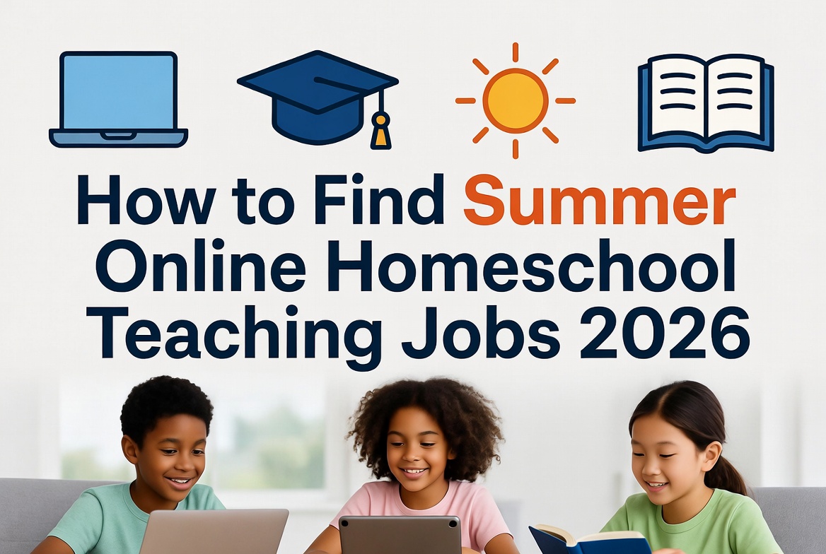 How to Find Summer Online Homeschool Teaching Jobs